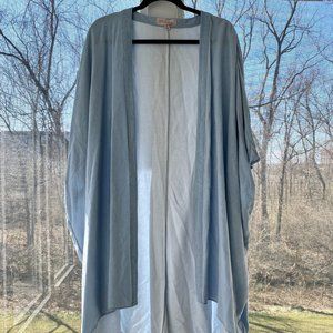 Philosophy Drop Shoulder Cardigan - light blue